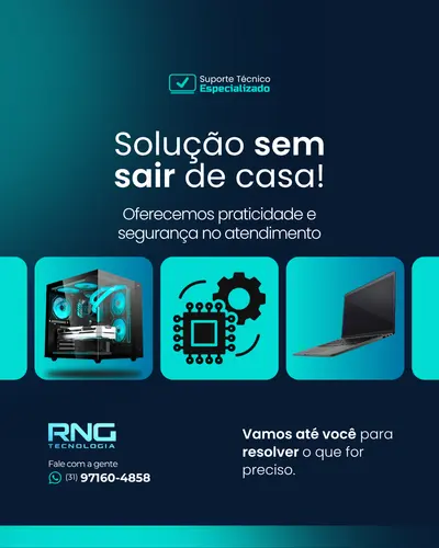 Arte da RNG Tecnologia: solução sem sair de casa